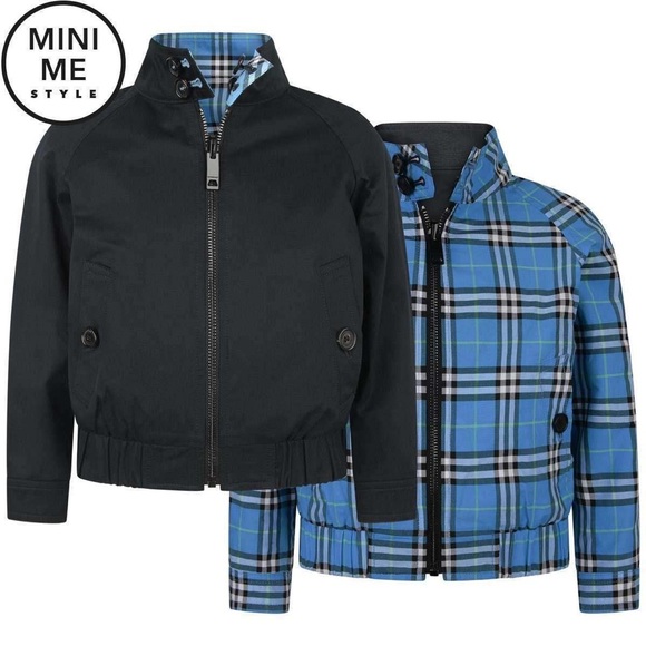 { Burberry } Harrington Reversible Jacket Boys - Picture 4 of 8